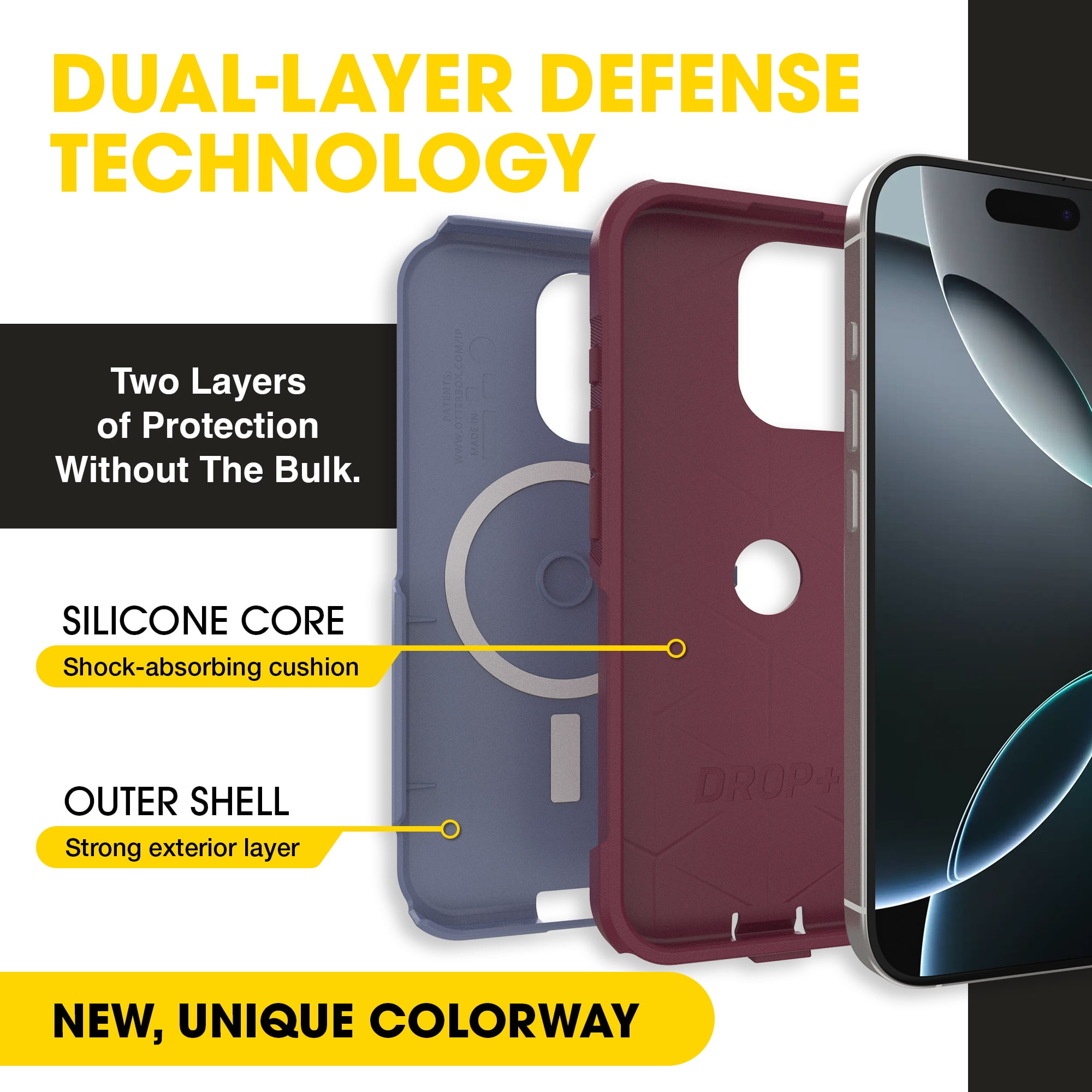 Otterbox iPhone 16 Pro Commuter Series Case - Berry Seriously