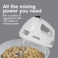 thumbnail image 3 of Proctor Silex 5-Speed Electric Hand Mixer with Easy Mix Technology, Mixer for Kitchen, White, 3 of 8