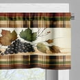 thumbnail image 3 of Ambesonne Autumn Leaves Window Valance, Fall Season Leafy Art, 42" X 18", Khaki Maroon Olive Green, 3 of 5