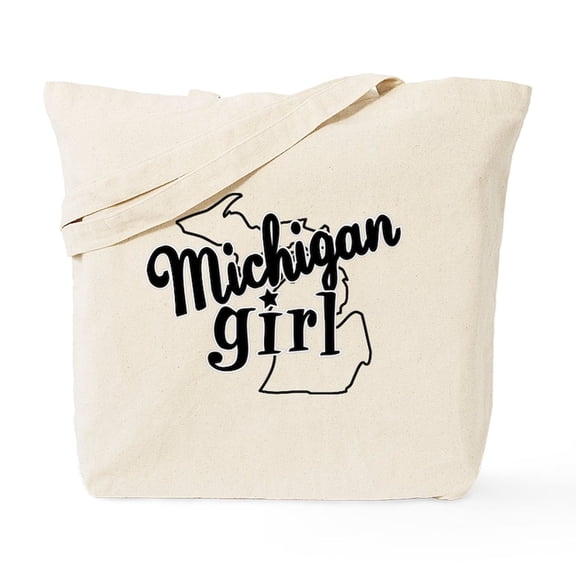 CafePress - Michigan Girl Tote Bag - Unisex Canvas Tote Bag, Beige, 1-Piece
