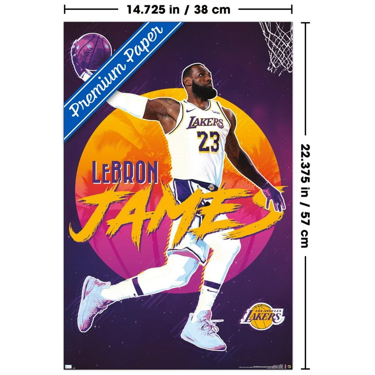 NBA Los Angeles Lakers - LeBron James 20 Wall Poster, 14.725