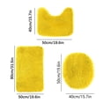 thumbnail image 3 of Bathroom Rug Set 3 Piece, Soft Absorbent Bath Mats and U-Shaped Contour Toilet Rug, Absorbent And Non, Wool Carpet., 3 of 4