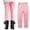 22Pink, variant on Hicidod Girls Fleece Lined Leggings Fall Winter Thick Stretchy Toddler Tights Solid Ankle Length High Waist Thermal Leggings