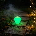 thumbnail image 3 of ZhangC Glow in the Dark Flocked Night Light Mushroom Figurines, Resin, Multicolor, 3 Pcs, 0.94 Inch, 3 of 6
