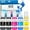 522-5P, variant on 522 High Capacity Ink Refill Bottle Combo Pack Compatible for Epson 522 Ink Works with EcoTank ET-2400, ET-2720, ET-2800, ET-2803, ET-2840, ET-4700, ET-4800, ET-4810 Printer (4 Pack,70ML)