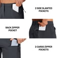 thumbnail image 5 of TACVASEN Men's Cargo Work Shorts Lightweight Quick Dry Waterproof 5 Zipper Pockets for Hiking Fishing Dark Gray Size 36, 5 of 7