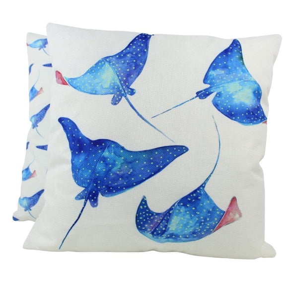 Stingray | Pillow Cover | Throw Pillow | Home Decor | Modern Coastal Decor | Nautical | Ocean | Gift for her | Accent Pillow Covers