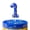 Blue, variant on Pink number 8 candle, 8 birthday candle, lipstick print Birthday Number Candles are suitable for weddings, anniversaries and birthday celebrations of digital candle cake top decoration supplies.