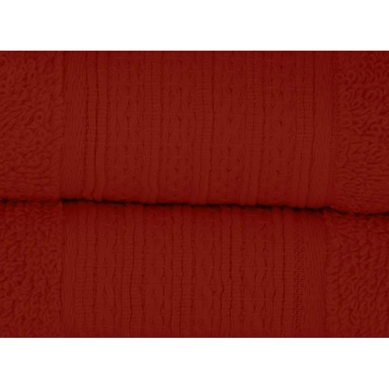 Baltic Linen Company 100-percent Cotton Luxury 12-Piece Towel Set, Cranberry