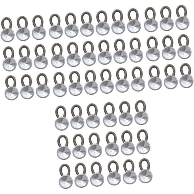 HUGFEGWE 54 Pcs Rallonges en Alliage Réglables Boucle Allongée Alliage Allongé Rallonge de Bouton Boucle Rallonges Élastiques CA919-99942