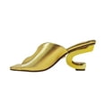 thumbnail image 3 of Ninety Union GYPSY Open Toe Metal Heel Slide, Gold, 4, 3 of 5