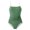Green, variant on One Piece Swimsui Sevevn Womens Swimsuit One Piece Bathing Suit Square Neck Cutout Back Tummy Control with Spaghetti Straps Green S