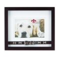 thumbnail image 1 of Walnut Wood Double Mat 6x4 Picture Frame - Dog Collar Design, 1 of 1