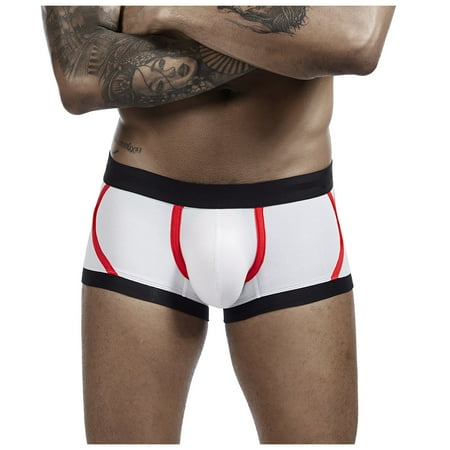 

Men s fashion home pants color matching pajamas casual printing leggings panties Fragarn