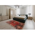 thumbnail image 5 of Ahgly Company Machine Washable Indoor Rectangle Traditional Tomato Red Area Rugs, 5' x 7', 5 of 7