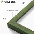 thumbnail image 4 of Vittanly 11x17 Picture Frame, Engineered Wood with Shatter Resistant Plexiglass, Display Pictures 8x12 with Mat or 11x17 without Mat, Photo Frame for Wall Mounting, Rustic Green, 1 Pack, 4 of 6