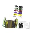 thumbnail image 2 of Visor de fútbol Protección facial Visor Protección solar Partes resistentes a los rasguños Visor de casco de hockey para adultos Helmets de fútbol Oro, 2 of 8