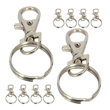 12Pcs Keychain Clip Key Chain Making Kit Swivel Snap Hooks for Key Jewelry Crafts