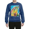 thumbnail image 2 of Wild Bobby Dean Russo Neon Colorfu Dolphin Animal Lover Unisex Crewneck Graphic Sweatshirt, Vintage Heather Blue, XX-Large, 2 of 5