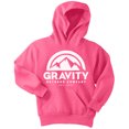 thumbnail image 1 of Sudadera con capucha Gravity Outdoor Co. Logo blanco Neon Pink X-Large, 1 of 2