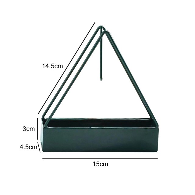 Soporte de bobina de hierro forjado BANYUO Estante de incienso repelente de mosquitos Triangular Forma de jaula de pájaros
