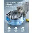 thumbnail image 3 of FeelNeedy Cat Water Fountain Stainless Steel, 118oz/3.5L Wireless Pet Fountain, Battery Operated Cat Fountain, Automatic Water Dispenser with 3 Filters for Cats and Dogs, 3 of 10