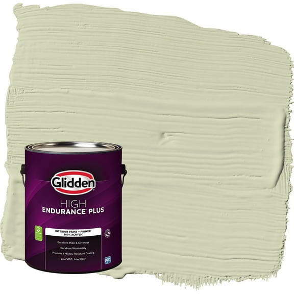 Glidden HEP Pickling Spice / Green Eggshell Interior Paint with Primer, 1 Gallon