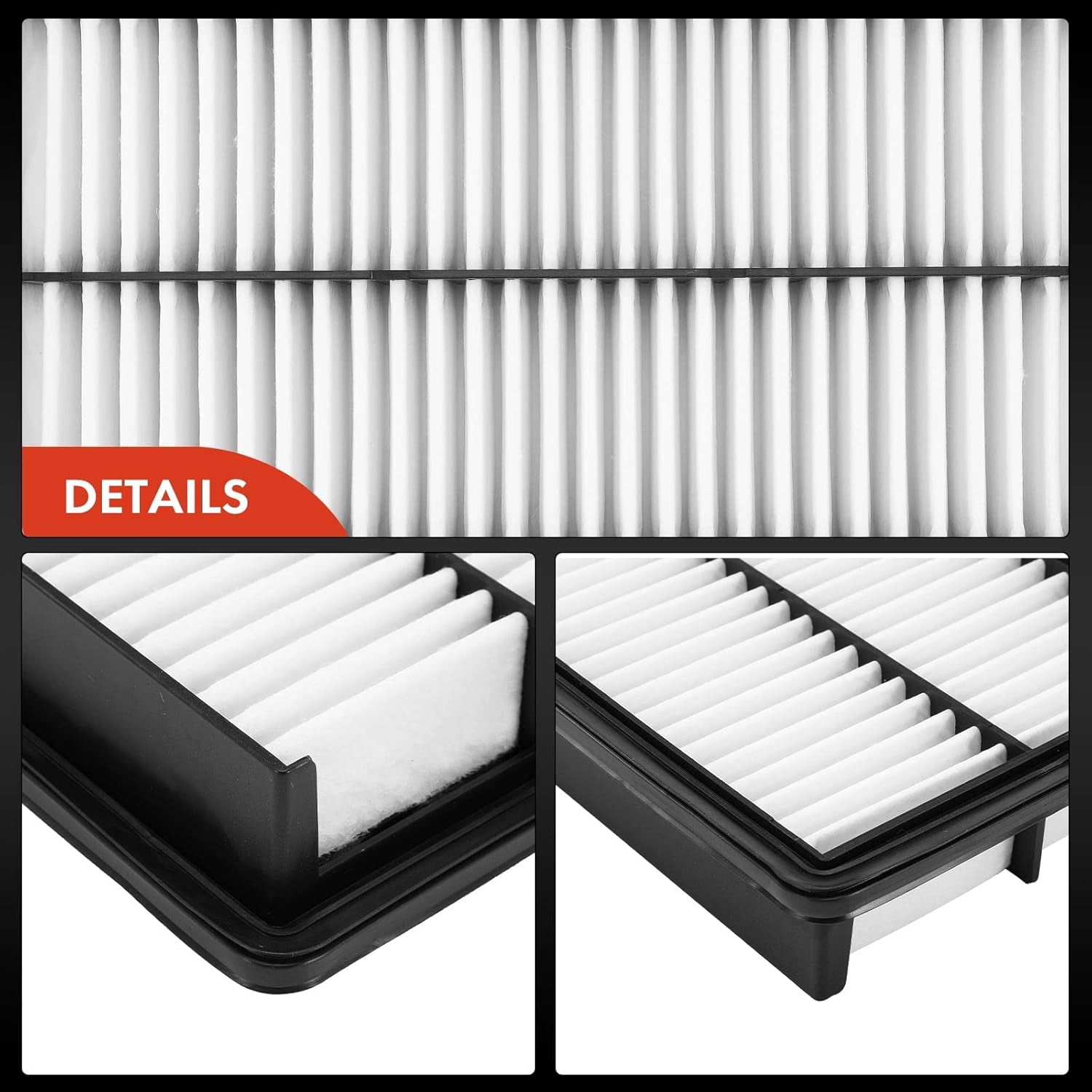 A-Premium 2-PC Engine Air Filter Compatible with Mazda 6 2003-2008, MPV 2000-2006