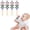 4PCS, variant on Colorful Wooden Hand Rattles Musical Instrument Toys for Kids,Christmas Party Favor with Jingling Balls Early Education Gift,2PCS