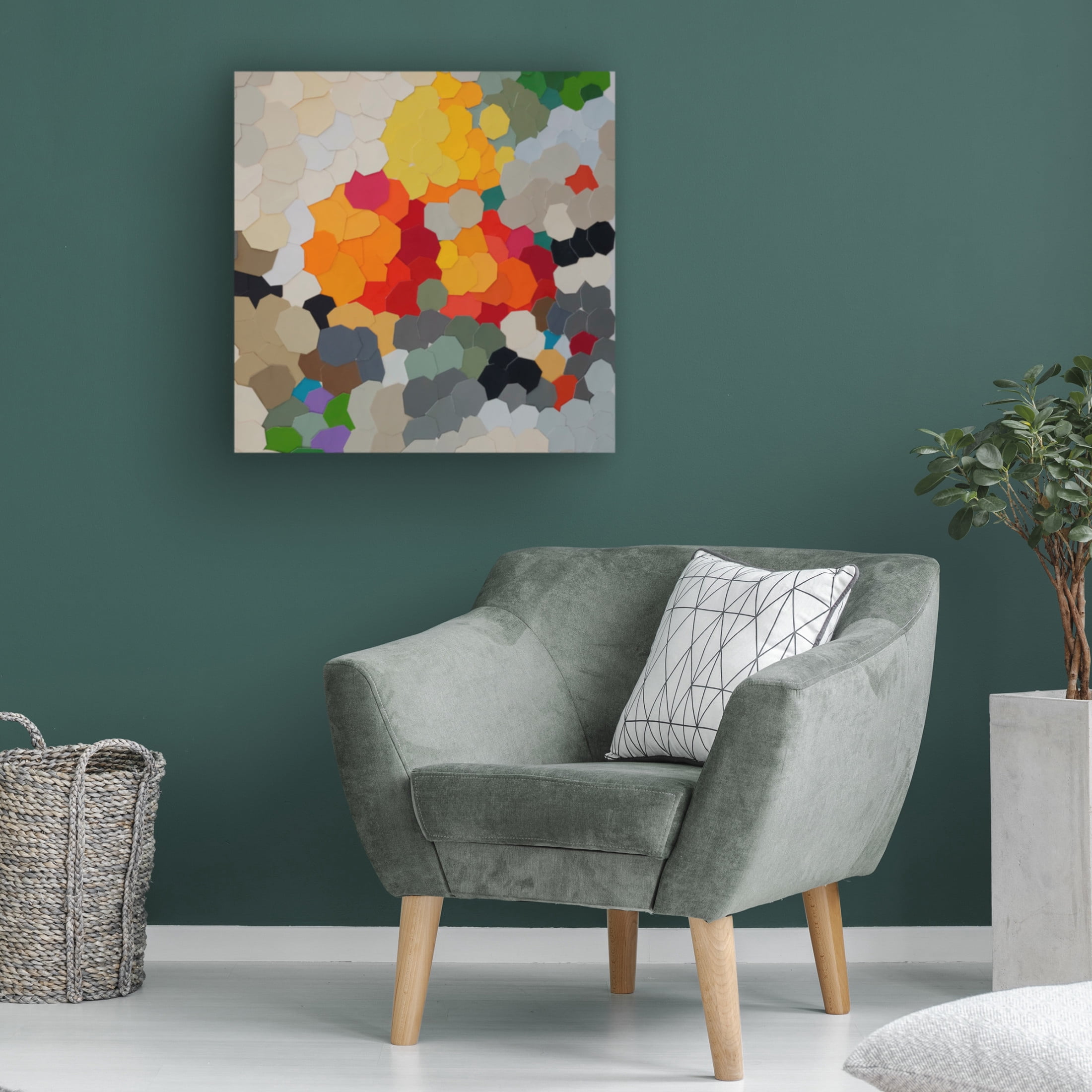 Canvas Wall Art - Coco Good 'Fruit in Bowl III' Wall Art for Living Room, Bedroom, or Office Décor by Trademark Fine Art - 24 x 24 Inches