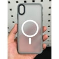 thumbnail image 1 of For iPhone X XS XR XSMax Matte Shockproof Cover case Luxury Magnetic For Magsafe Wireless Charging Phone Case GRAY For iPhone X, 1 of 5