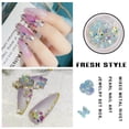 thumbnail image 2 of Nail Art Crystal Flower Shining Rhinestone Pearl Nail Sequin Rhinestone Manicure Decoration, 2 of 9