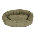 thumbnail image 2 of Majestic Pet Faux Suede Bagel Pet Bed for Dogs, Calming Dog Bed Washable, Small, Sage, 2 of 5