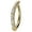Gold - Clear CZ, variant on Hinged Clicker Belly Button Rings 14G Titanium Clear CZ Top Navel Ring Belly Piercing Jewelry 3/8"