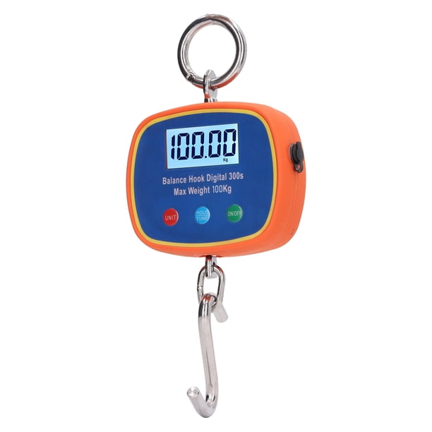 Báscula De Gancho Digital, 90-240 V Peso Máximo 100 Kg 200 LB Balanza Mini Grúa Portátil Resistente Al Desgaste Para Pescar