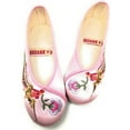 thumbnail image 4 of TJ Global Women's Traditional Chinese Phoenix and Flower Embroidery Flats - Totem Style Loafers Comfortable Round Toe Ballet, Cheongsam (Pink, Size 8), 4 of 4