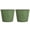 Olive, variant on GreenShip 15 inch Large Planters, Set of 2 Relief Planters - Recycled Resin & Stone Composite Flower Pots - Weather Resistant Lightweight Garden Pots for Indoor Outdoor Plants
