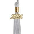 thumbnail image 4 of Endea Graduation Silver Graduation Tassel with Gold Date Drop, 4 of 11