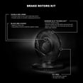 thumbnail image 3 of R1 Concepts Slotted Black Disc Brake Rotor Set WCPN1-76094, 3 of 3