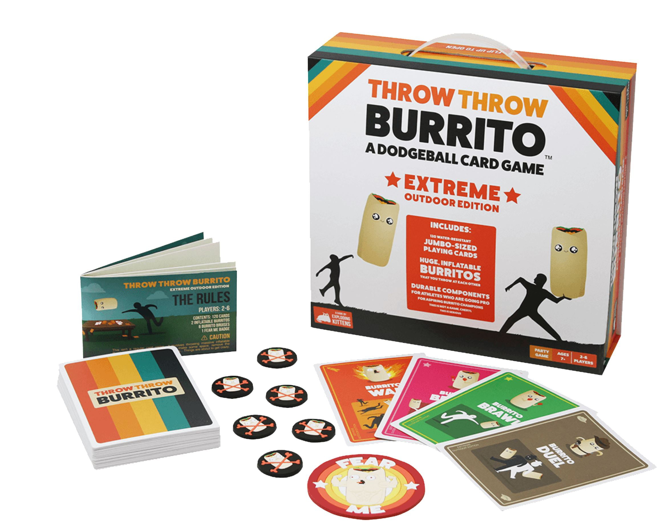 Throw Throw Burrito Extreme Outdoor Edition Party Game by Exploding Kittens