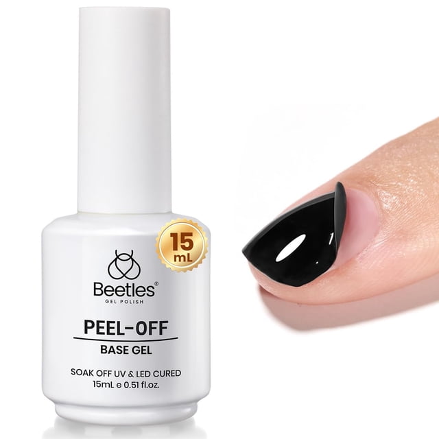 Base en gel Peel Off Beetles, 15 ml, para esmalte de uñas en gel