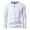 White, variant on Mens Henley Shirts Cotton Long Sleeve V Neck Button Basic Tees Plain Casual Pullover White