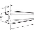 thumbnail image 2 of Prime-Line Products M 6073 Towel Bar, 32-Inch Chrome, Polybag, 2 of 2