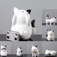 thumbnail image 1 of Gwong Decoración hogareña Adorno de gato de dibujos animados de la resina de la resina de la resina coleccionable de la forma del gatito para el regalo Gwong 21063645, 1 of 6