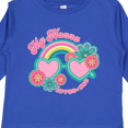 thumbnail image 4 of Inktastic Nonna Loves Me Girls Granddaughter Rainbow Girls Long Sleeve Toddler T-Shirt, 4 of 5