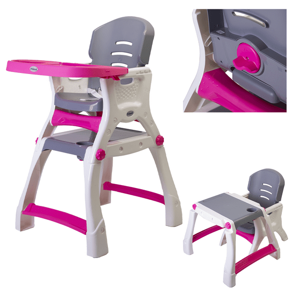 Silla Periquera para Bebé Prinsel Caddy 2 En 1 Mesa Actividades rosa claro