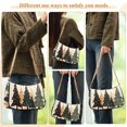 thumbnail image 4 of FORMRS Womens Shoulder Bag with Chain Strap Clutch Purse Cute Tote Handbag, Beige Christmas Trees, 4 of 7