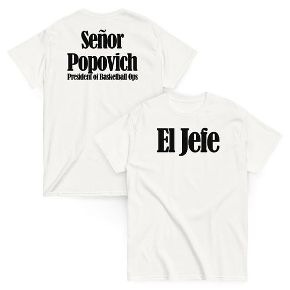 El Jefe Gregg Popovich Tee Shirt, Basketball Spurs Shirt, Senor Popovich, President of Basketball Operations