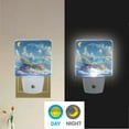 thumbnail image 2 of Yayeee LED Night Light for The Home Plug in With Light Sensors 2 Pack, Crystal Ocean, 2 of 6