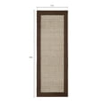 thumbnail image 3 of Mainstays Farmhouse Faux Sisal Olefin Brown Border Indoor Hallway Runner Rug, 1'9"x5', 3 of 9